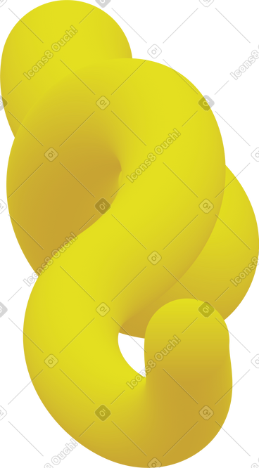 Yellow curved shape PNG, SVG