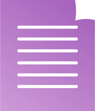 purple sheet of paper with text PNG, SVG
