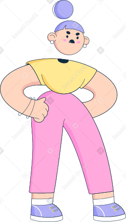 angry woman PNG, SVG