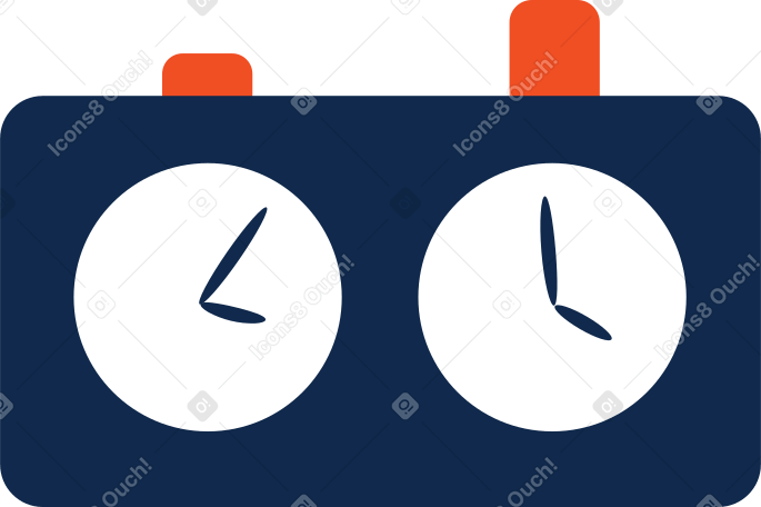 chess clock Illustration in PNG, SVG