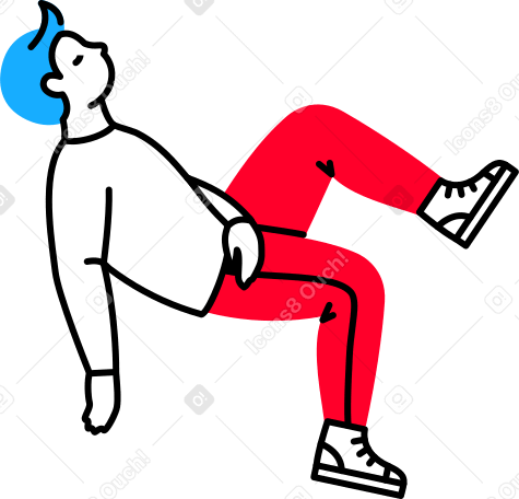 Hombre durmiendo PNG, SVG