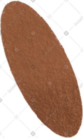 brown oval PNG, SVG