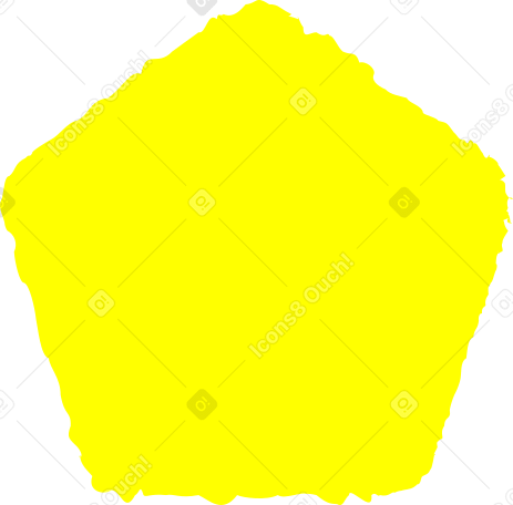 pentagon yellow PNG, SVG