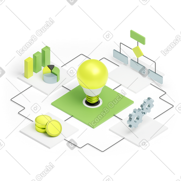 Иллюстрации в стиле 3D Isometric в PNG и SVG