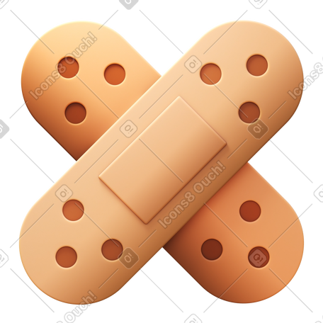 3D bandage PNG, SVG