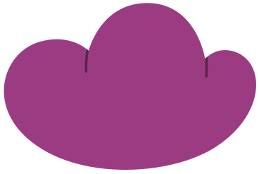 big burgundy triple cloud PNG, SVG