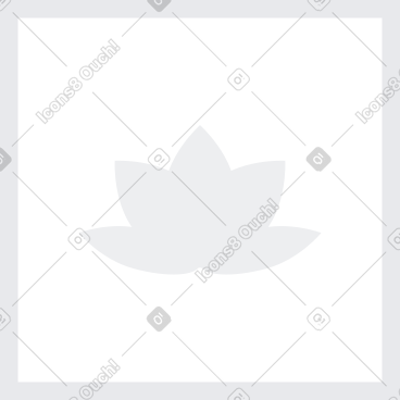 Picture with image of lotus PNG, SVG