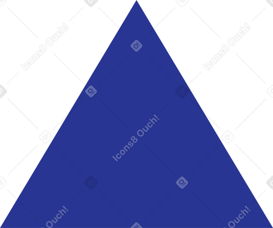 triangle dark blue Illustration in PNG, SVG