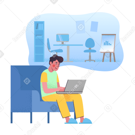 Job Search Illustration in PNG, SVG