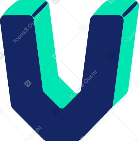letter v Illustration in PNG, SVG