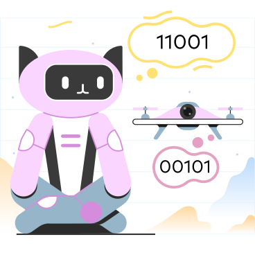 Robots and drones PNG, SVG