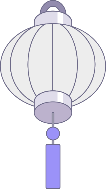 White chinese lantern PNG, SVG