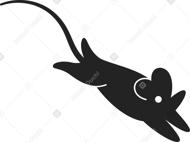 black rat PNG, SVG