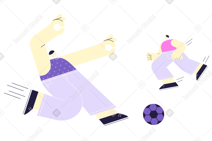 Soccer Illustration in PNG, SVG