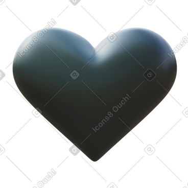 Black heart  PNG, SVG