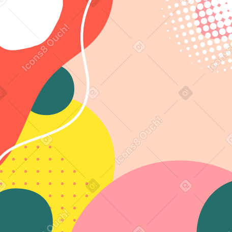 Bright abstract background with spots Illustration in PNG, SVG