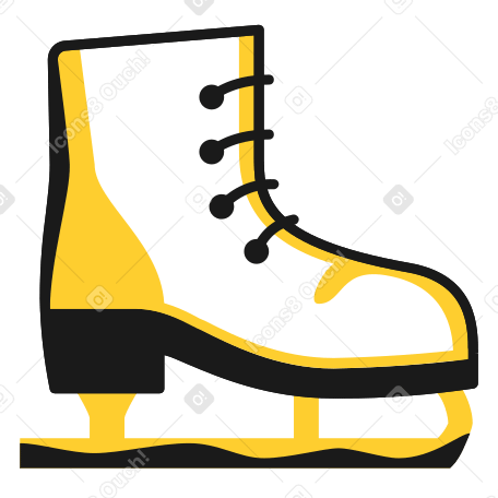 ice skate Illustration in PNG, SVG