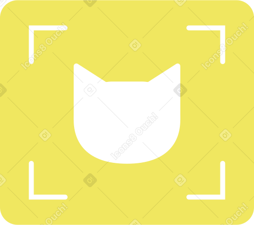 yellow rectangular pattern recognition Illustration in PNG, SVG