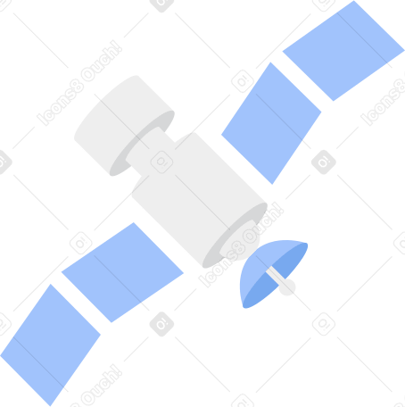 satellite Illustration in PNG, SVG