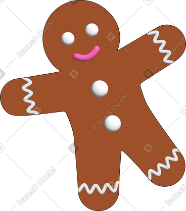 Gingerbread man PNG, SVG