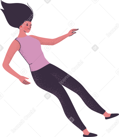 flying woman Illustration in PNG, SVG