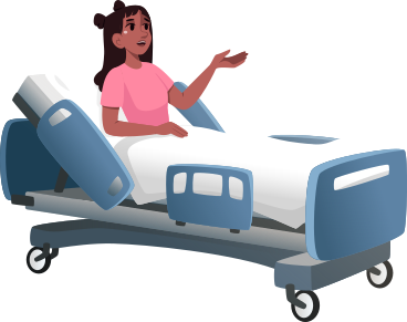 patient in bed PNG, SVG