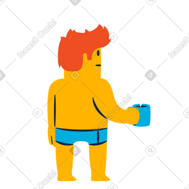 Man in underpants PNG, SVG