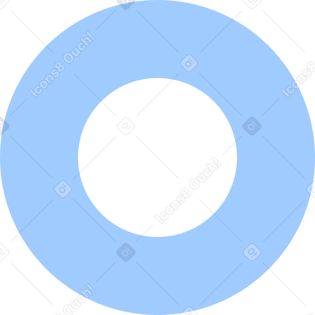 light blue ring Illustration in PNG, SVG