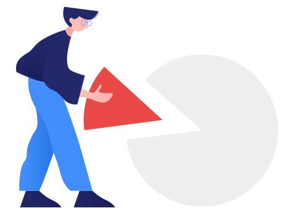 円グラフ のpngとsvgでのイラスト