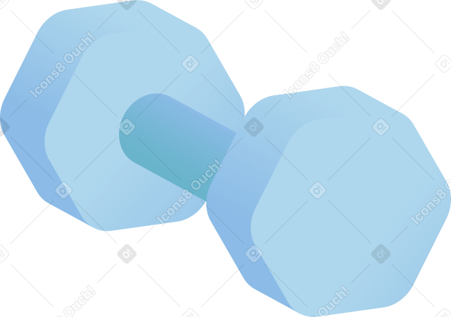 Haltère hexagonale PNG, SVG
