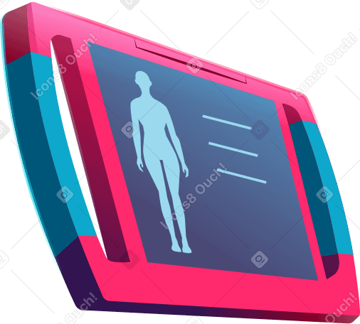 tablet with a picture of a man PNG, SVG