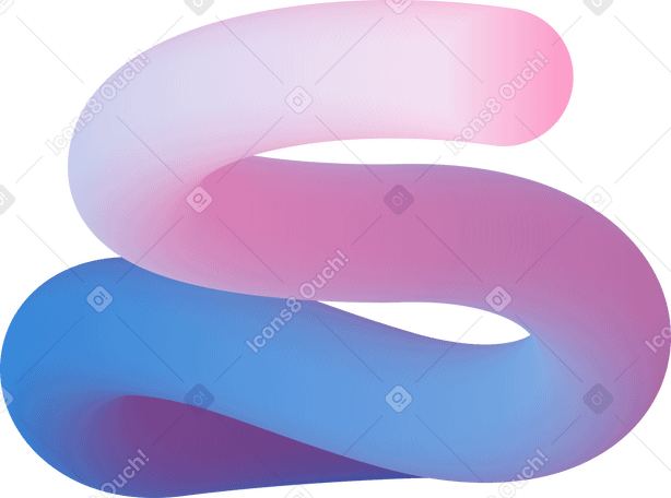 pink blue curved shape в PNG, SVG