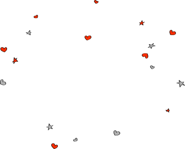 hearts and stars for background PNG, SVG