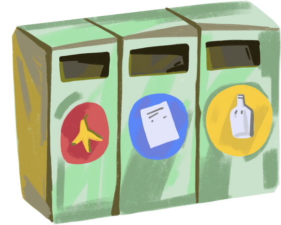 garbage container Illustration in PNG, SVG