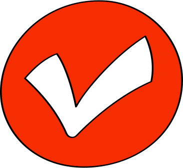 tick in red circle PNG, SVG
