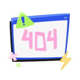 404 Error のpngとsvgでのイラスト イメージ