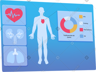 Human digital healthcare interface PNG, SVG