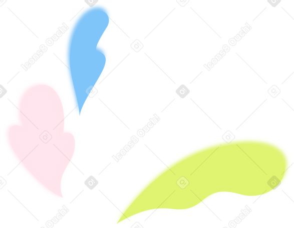 multicolored splashes PNG, SVG