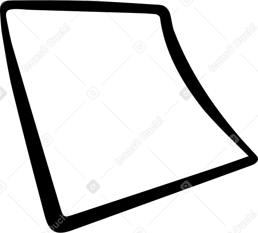 square sticker PNG, SVG