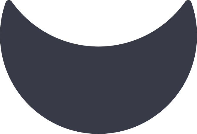 crescent shape Illustration in PNG, SVG