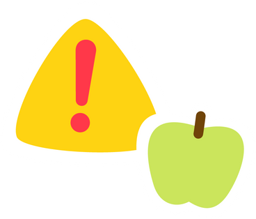 Apple and triangle sticker PNG, SVG
