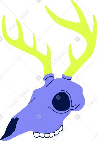 鹿の頭蓋骨 PNG、SVG