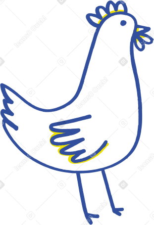 chicken Illustration in PNG, SVG