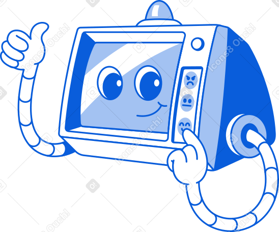 Monitor gioioso PNG, SVG