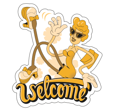 Sticker Welcome PNG, SVG