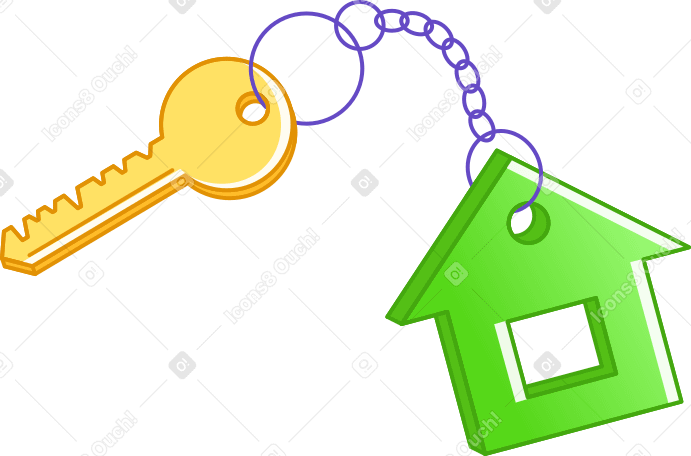 Ключ от дома в PNG, SVG