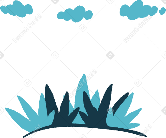 field Illustration in PNG, SVG