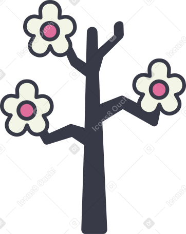 sakura branch PNG, SVG