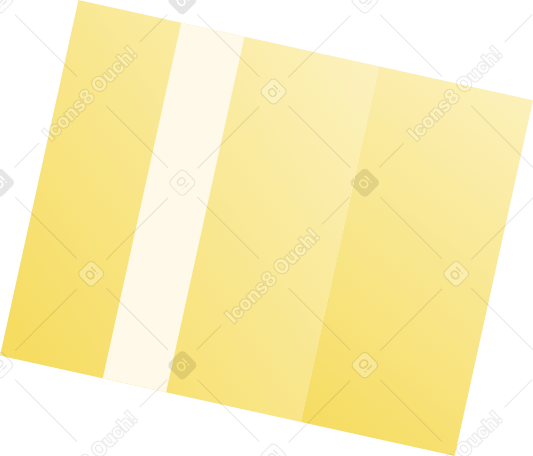 yellow delivery box PNG, SVG