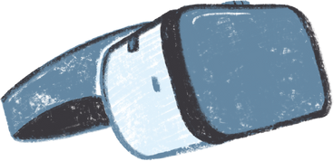 grey virtual reality glasses PNG, SVG